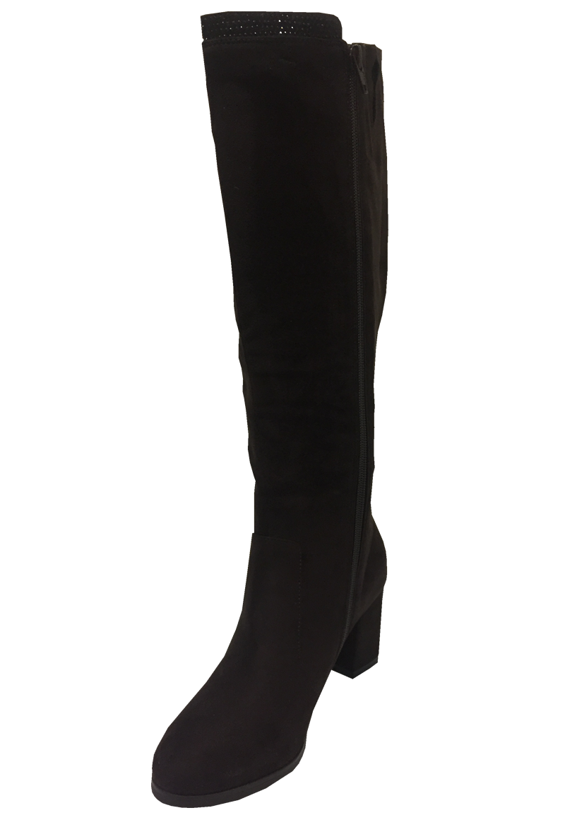 Bota Gamuza Ecológica  ZAV44 Negro-3