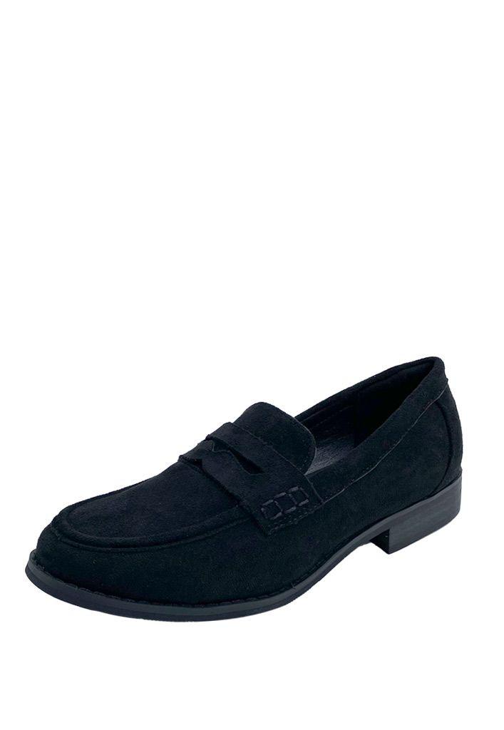 Mocasin Gamuza ecológica ZB008 Negro-3