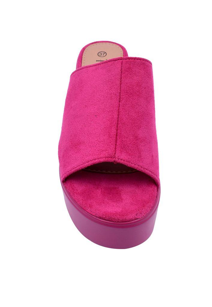 Sandalia Gamuza Ecológica ZAZ80 Fucsia-2