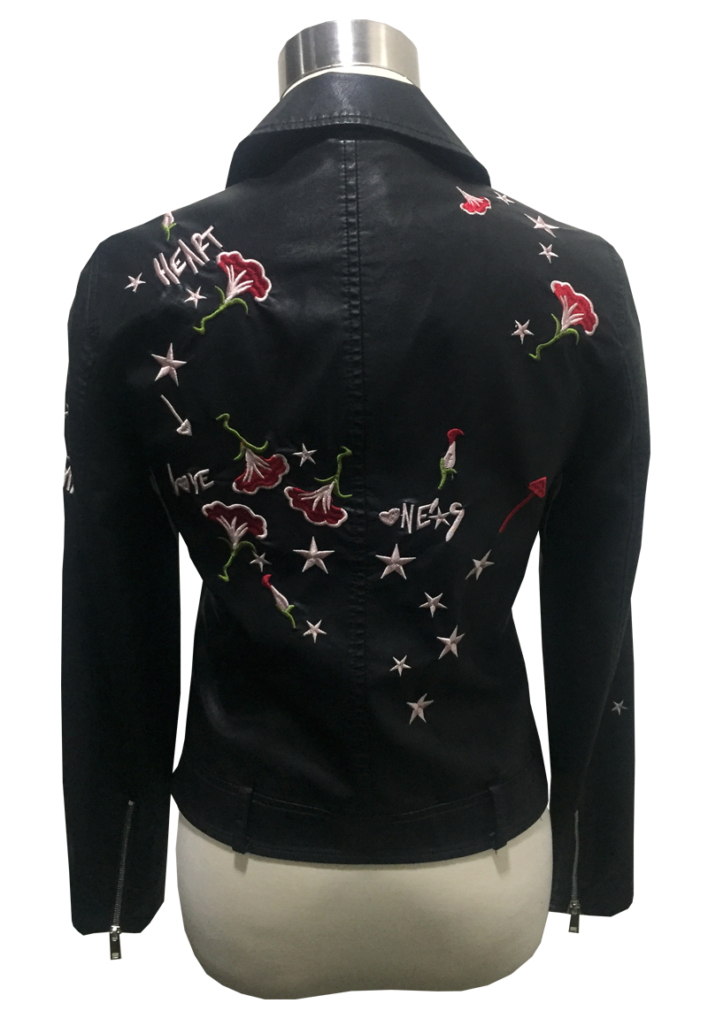 Chaqueta Ecocuero  CHF74 Negro-0
