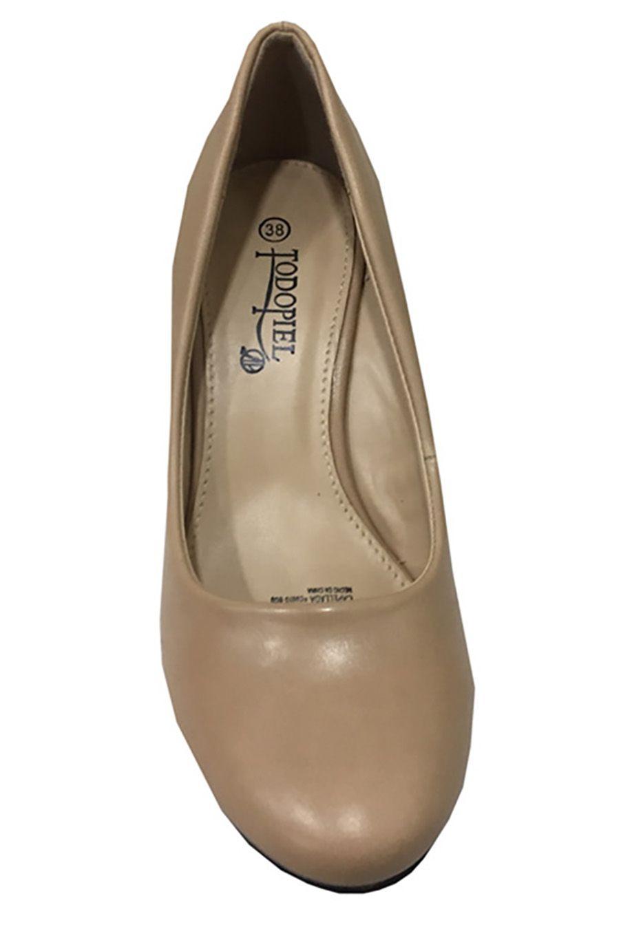 Zapato Reina Ecocuero  ZAU29 Beige-2