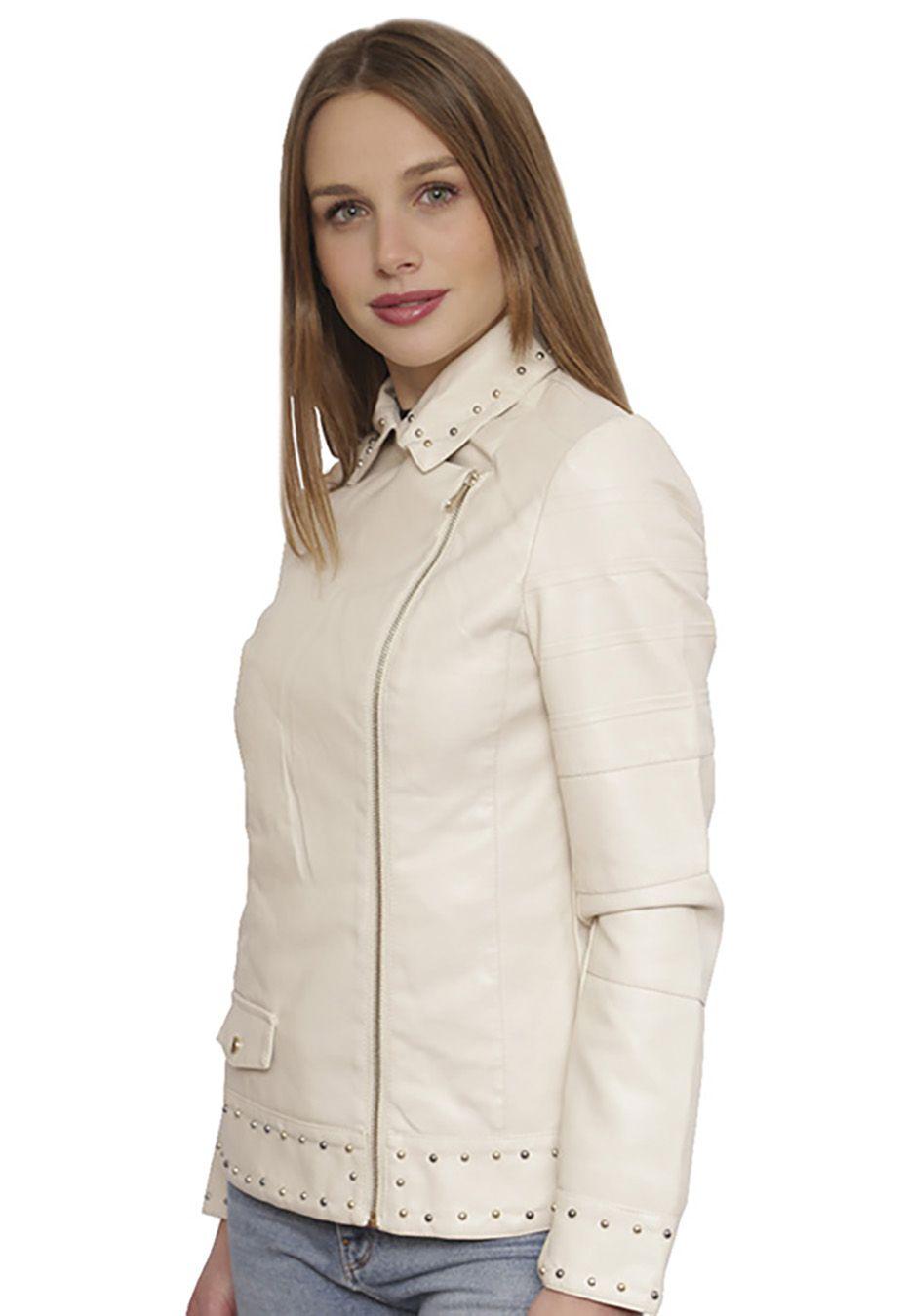 Chaqueta Ecocuero CHG06 Blanco-1