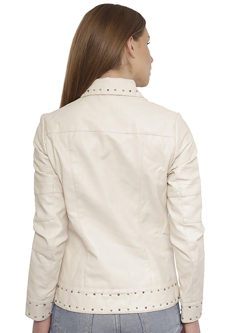 Chaqueta Ecocuero CHG06 Blanco-2
