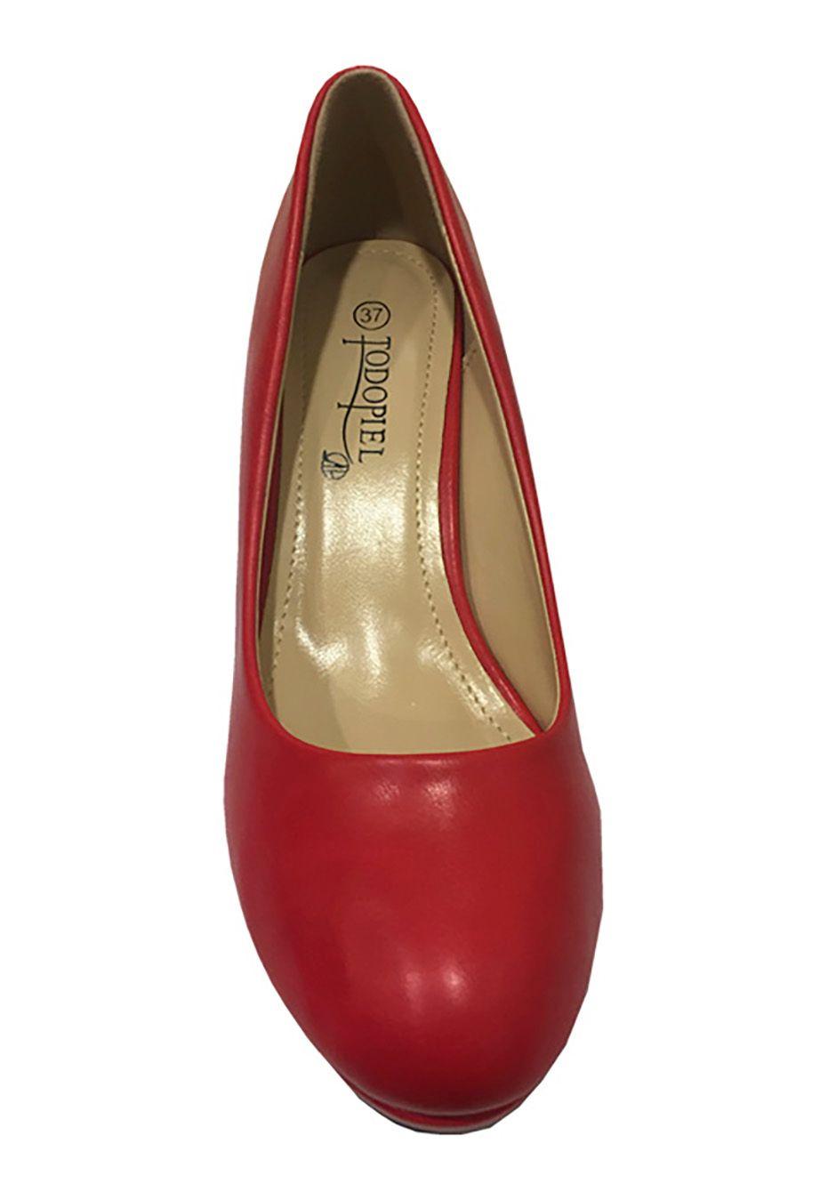 Zapato Reina Ecocuero ZAU34 Rojo-2