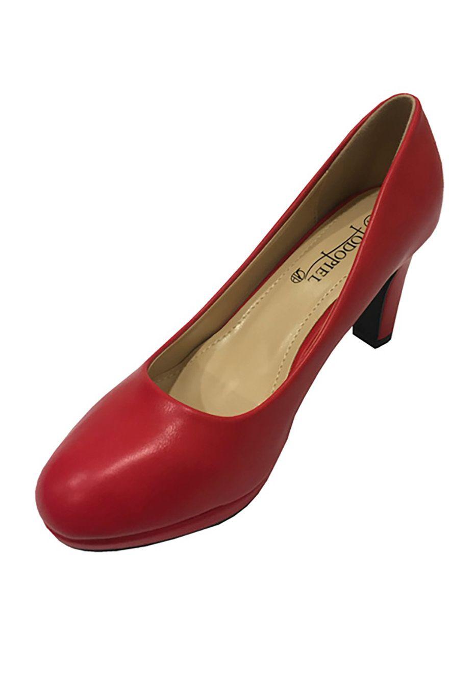 Zapato Reina Ecocuero ZAU34 Rojo-3