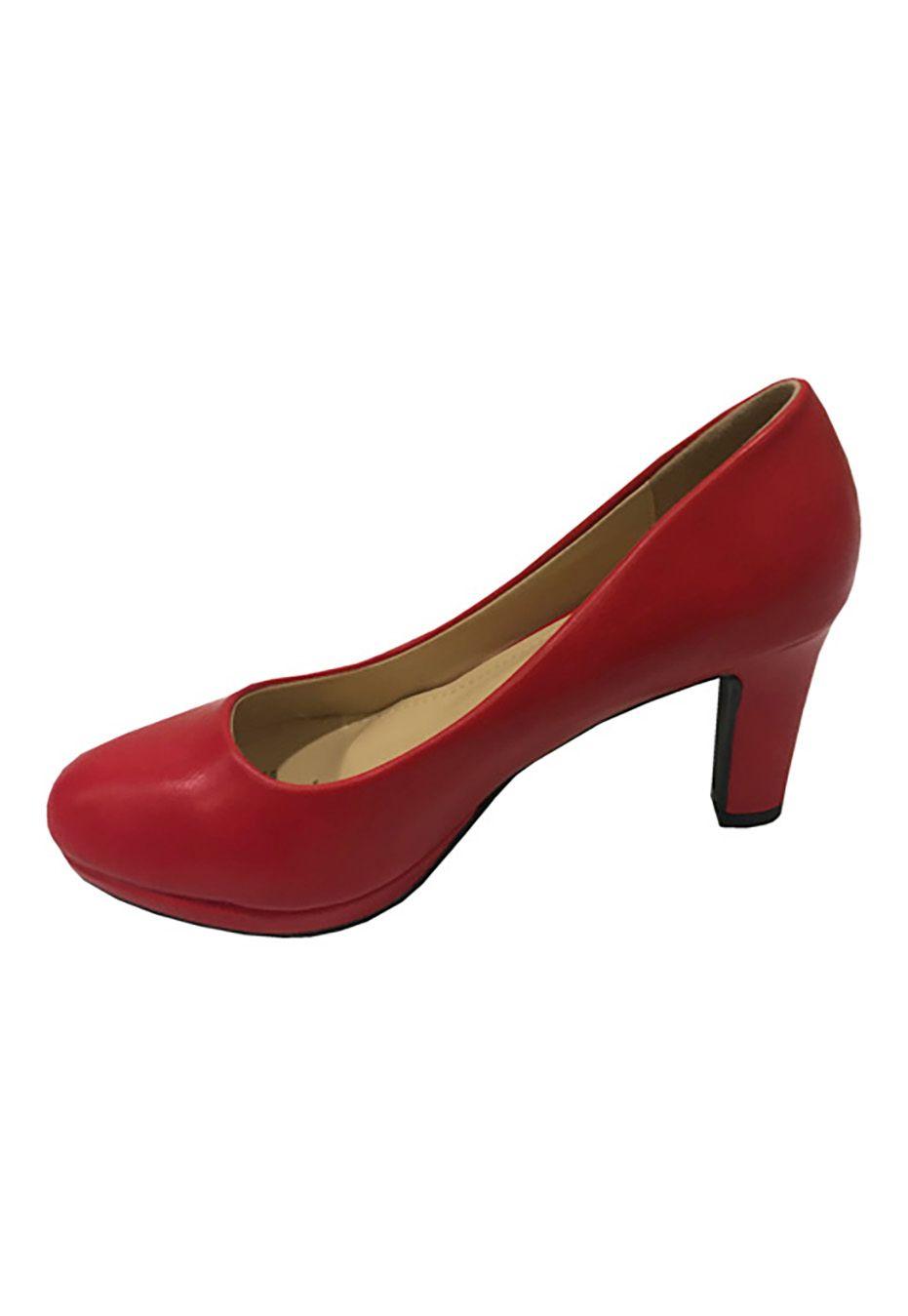Zapato Reina Ecocuero ZAU34 Rojo-4