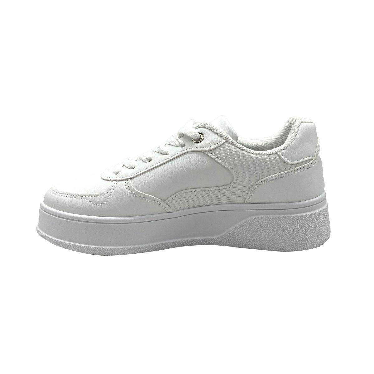 Zapatilla plataforma Mujer Blanco ZB072-3