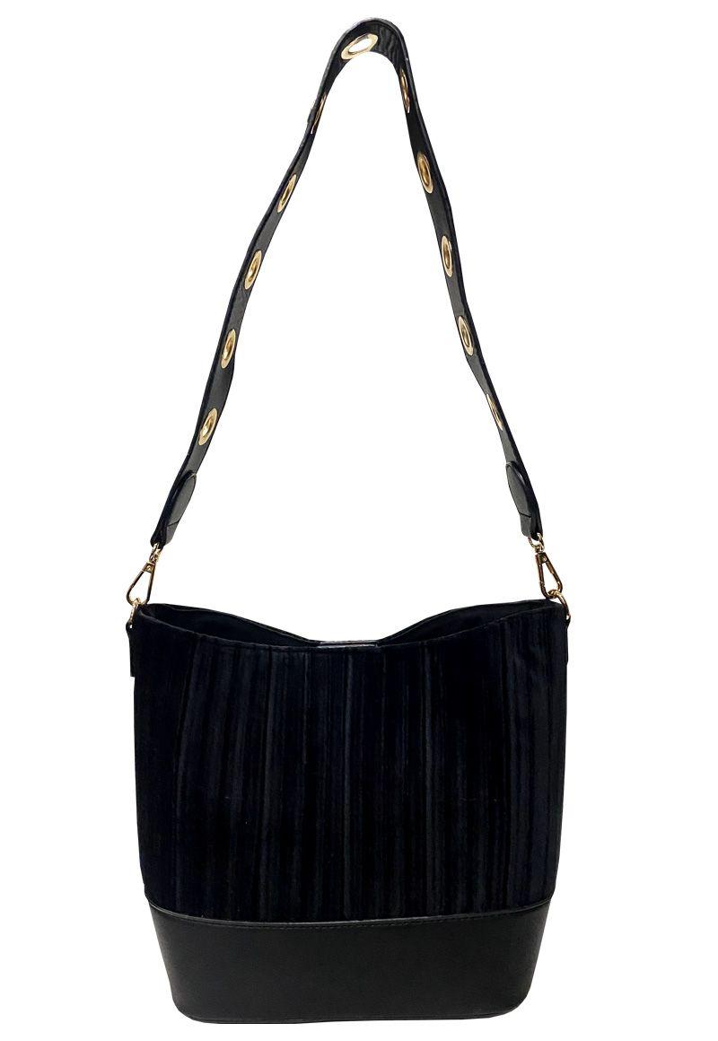 Cartera Cuero Ecológico CRO57 Negro-2
