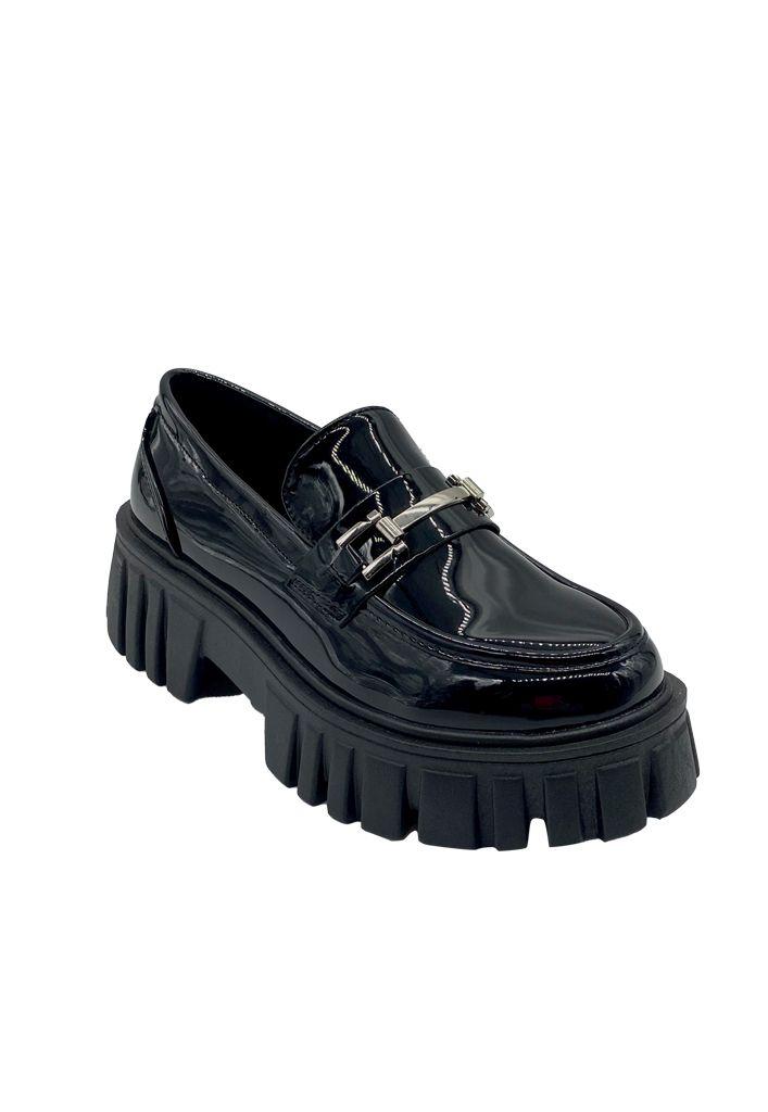 Mocasin Mujer Negro ZB040-1