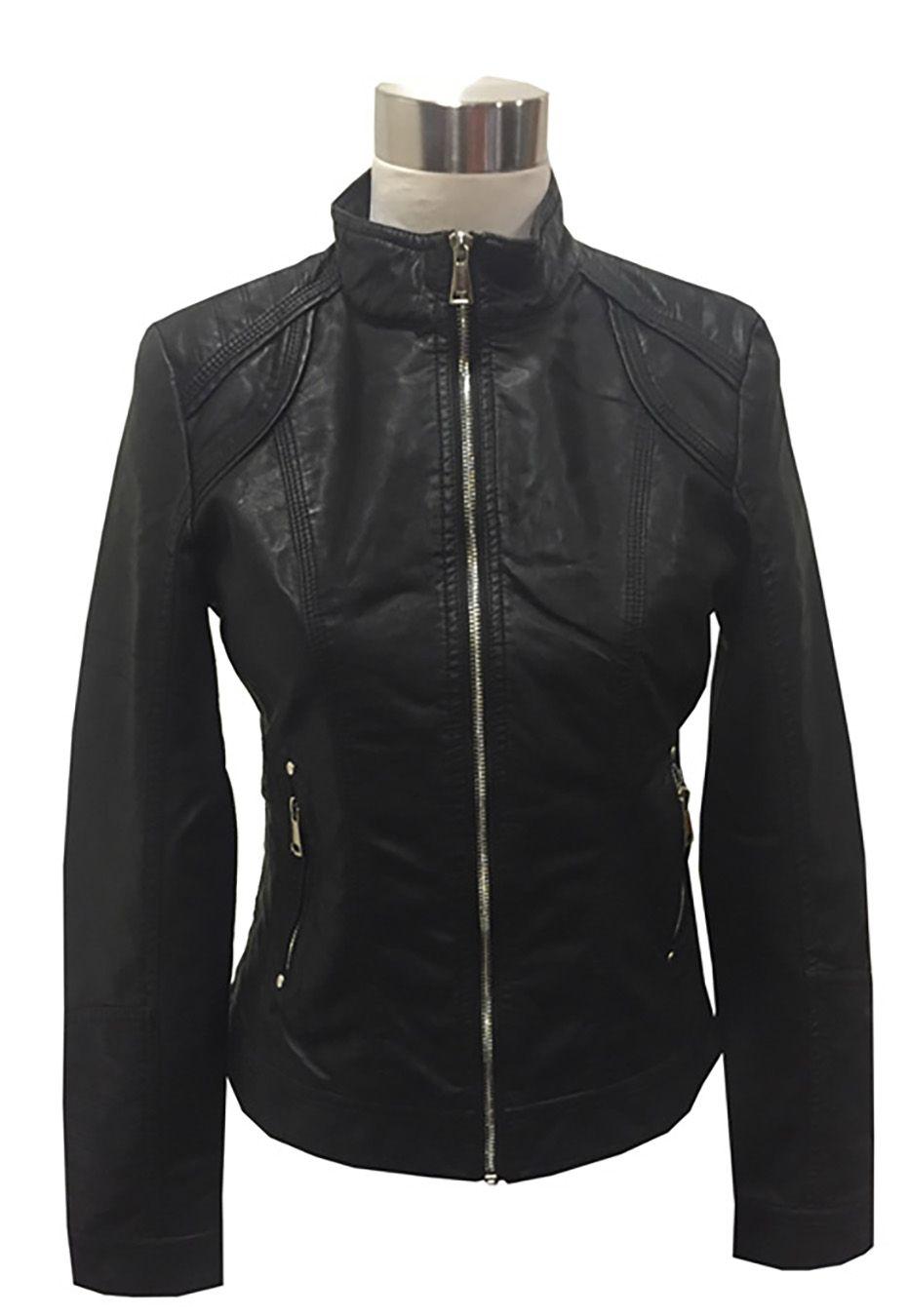 Chaqueta Cuero CHF64 Negro-0
