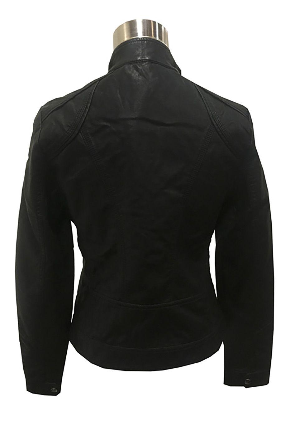 Chaqueta Cuero CHF64 Negro-1