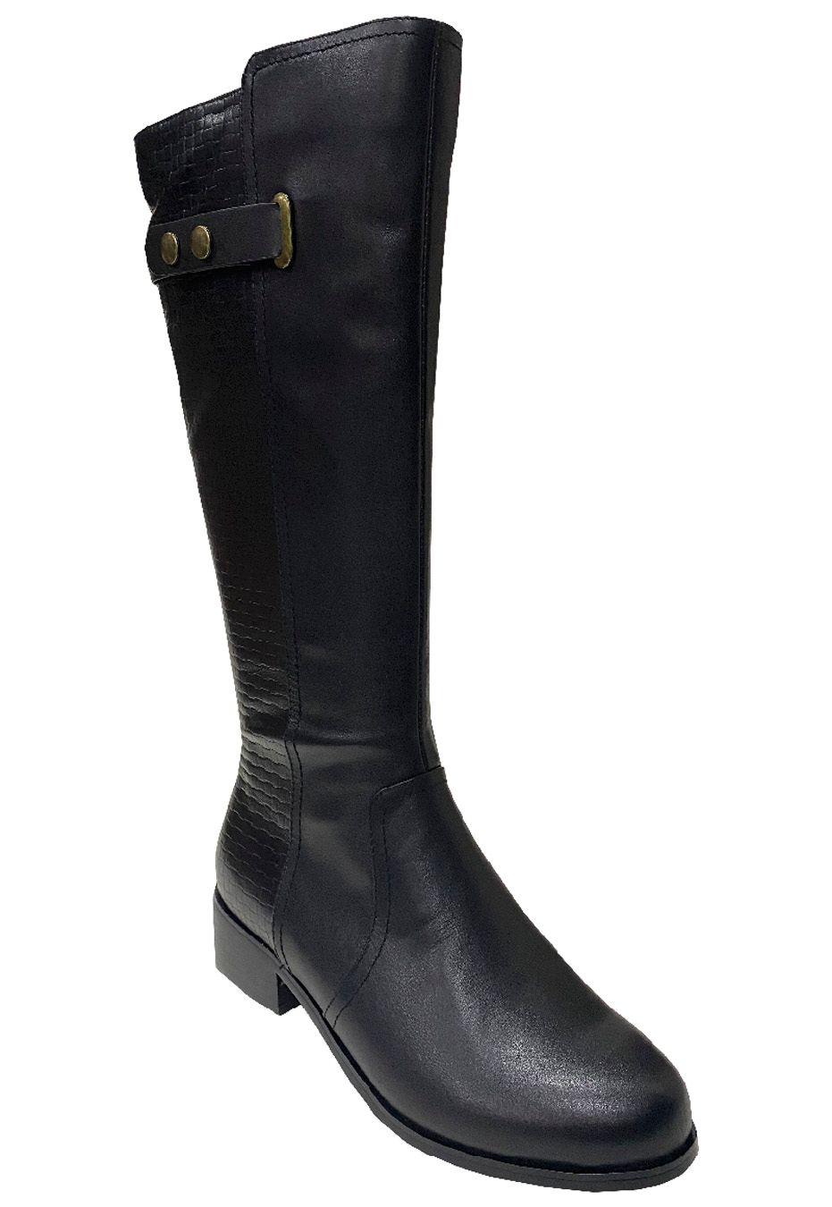 Bota Cuero Negro ZAR92-1