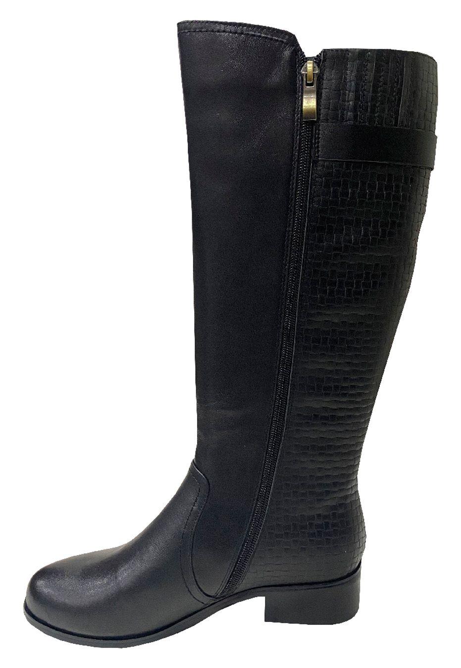 Bota Cuero Negro ZAR92-3