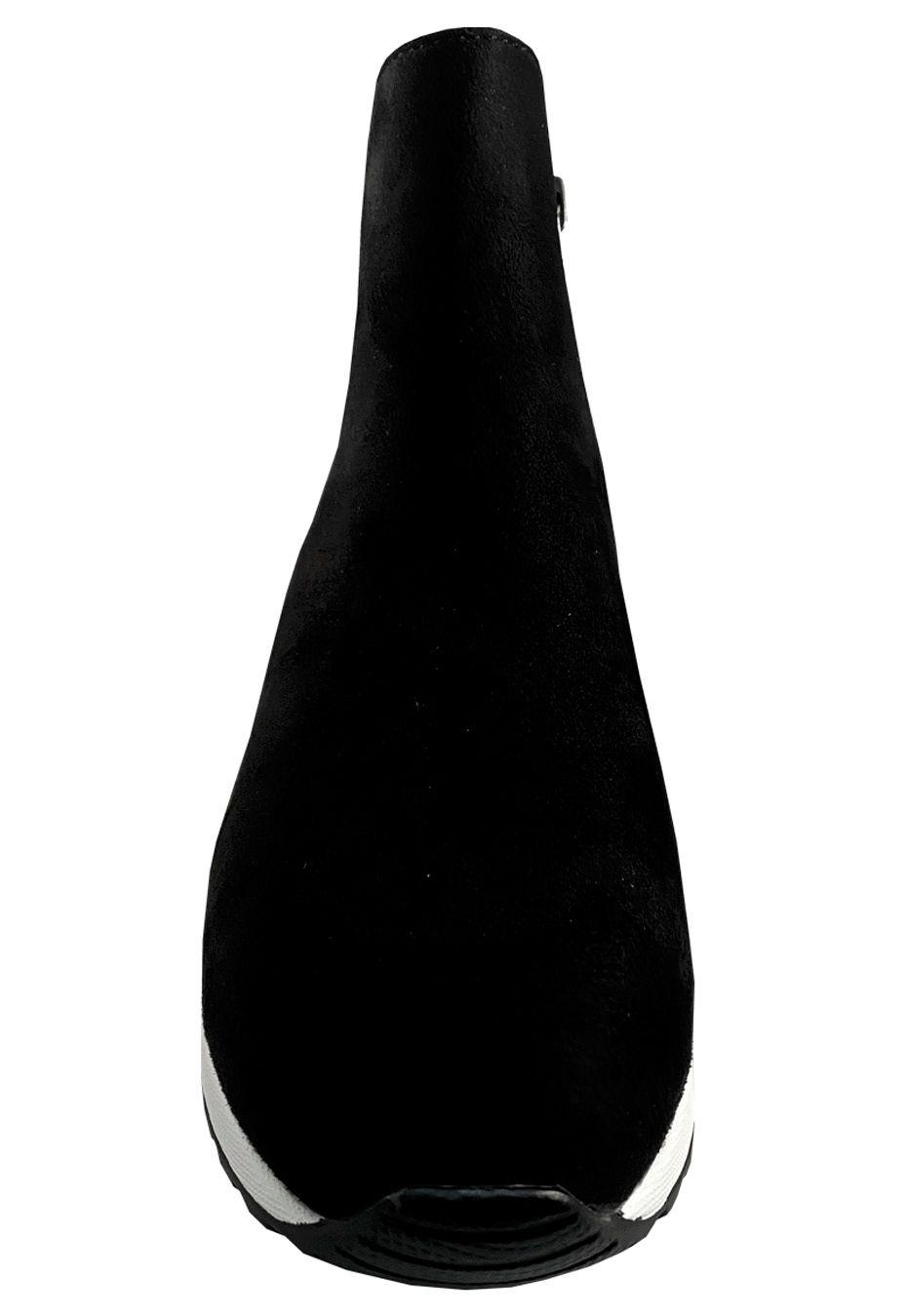 Zapatilla Gamuza Ecológica ZAZ07 Negro-2