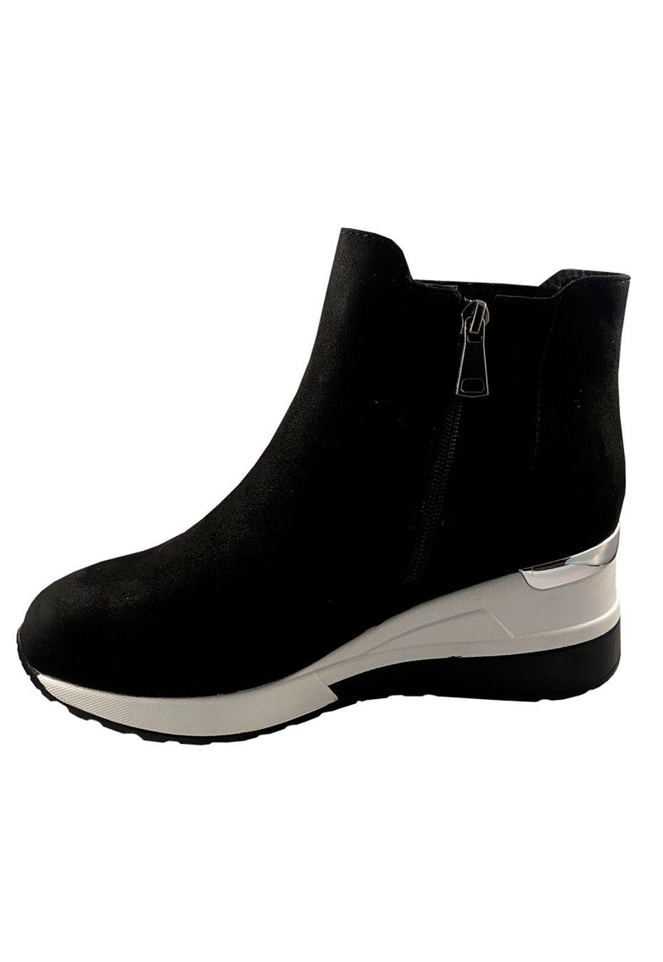 Zapatilla Gamuza Ecológica ZAZ07 Negro-4