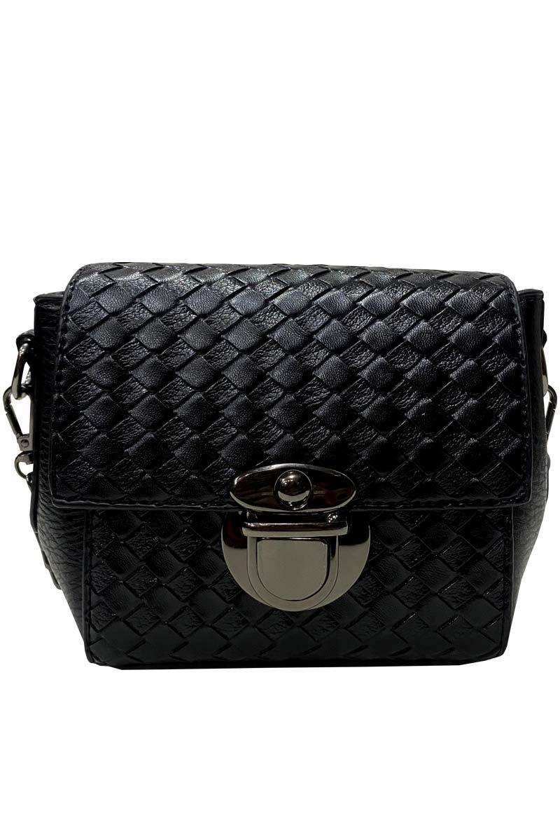 Cartera Cuero Ecológico CRO75 Negro-0