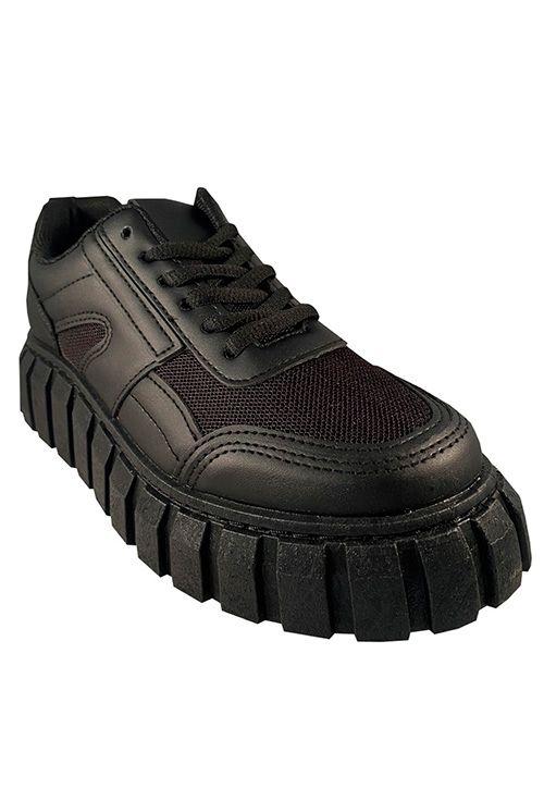 Zapatilla Ecocuero  ZAZ04 Negro-1