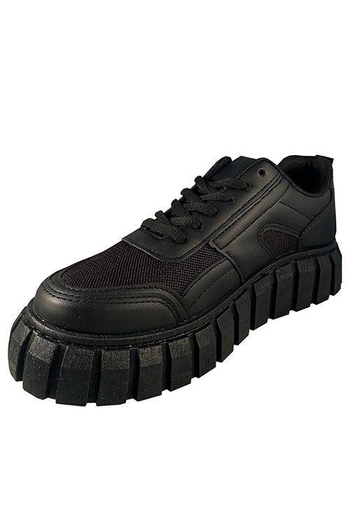 Zapatilla Ecocuero  ZAZ04 Negro-3