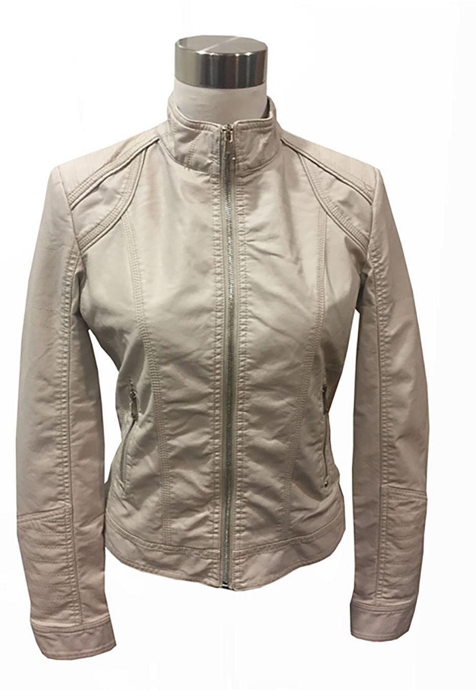 Chaqueta Ecocuero CHF21 Beige-0