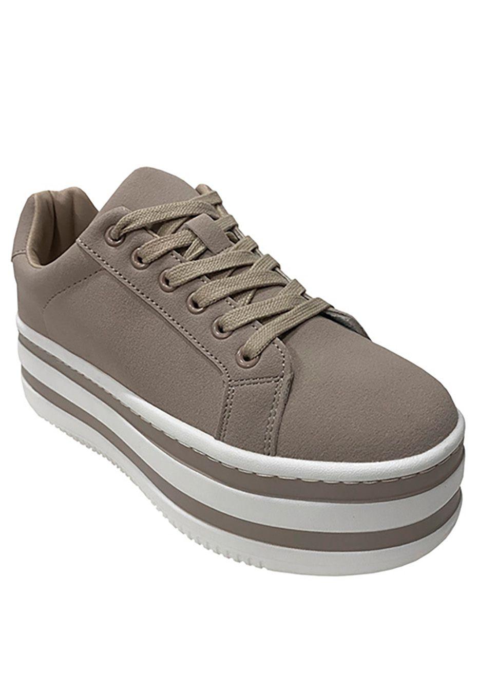 Zapatilla Gamuza Ecológica ZAX45 Beige-1