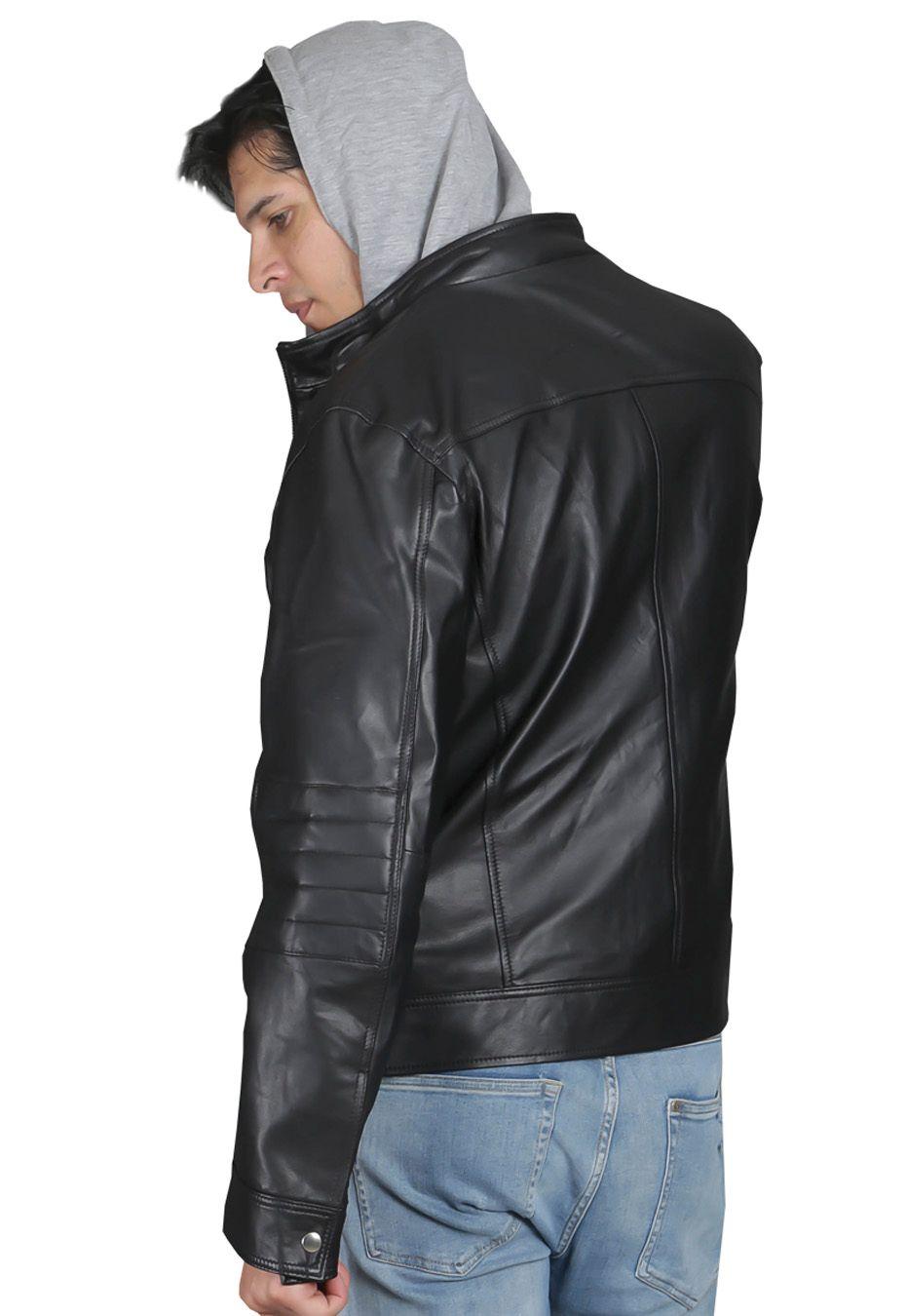Chaqueta Cuero CHG52 Negro-1