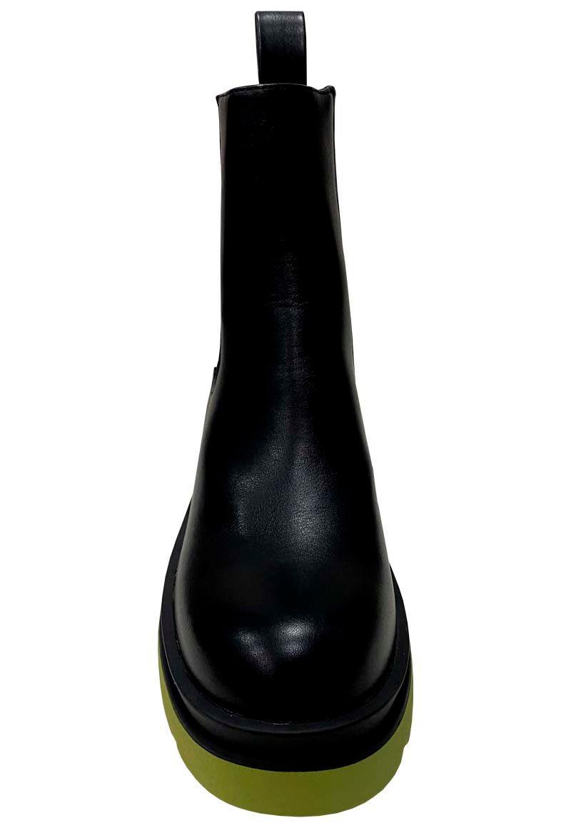 Botin Ecocuero ZAZ60 Negro Amarillo-2