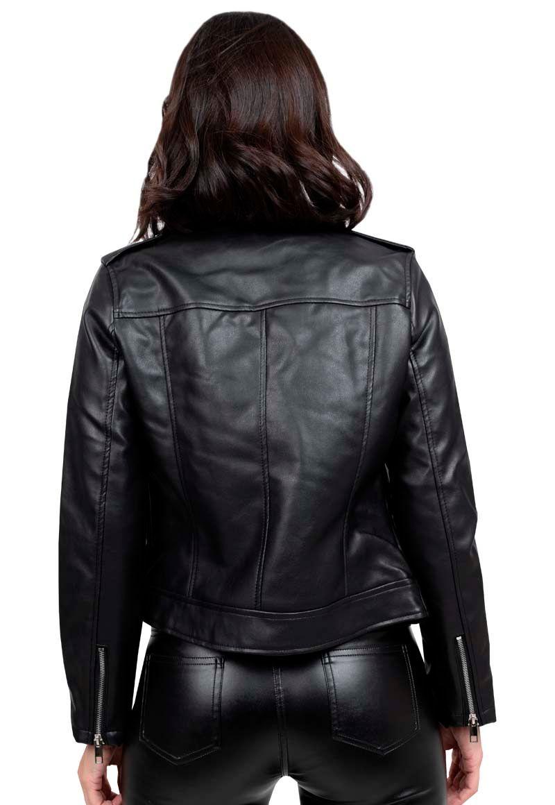 Chaqueta EcoCuero CHG67 Negro-2