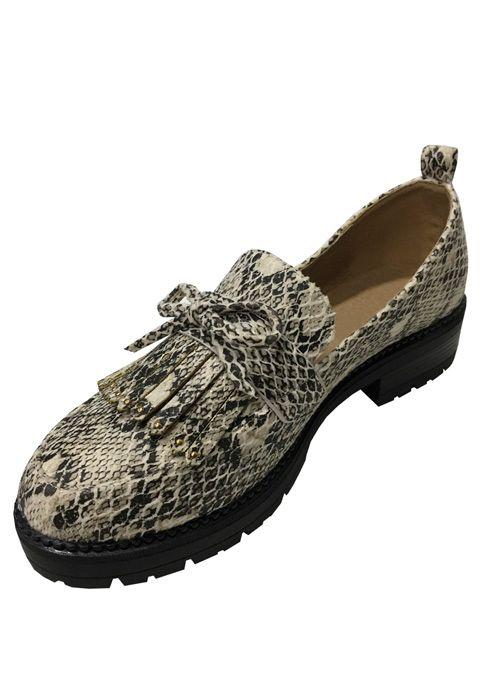 Mocasín Ecocuero ZAY03 Snake Beige-3