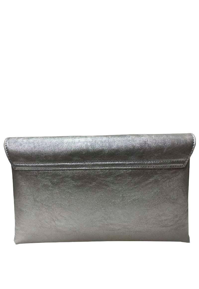 Cartera Cuero Ecológico CRS16 Plata-2