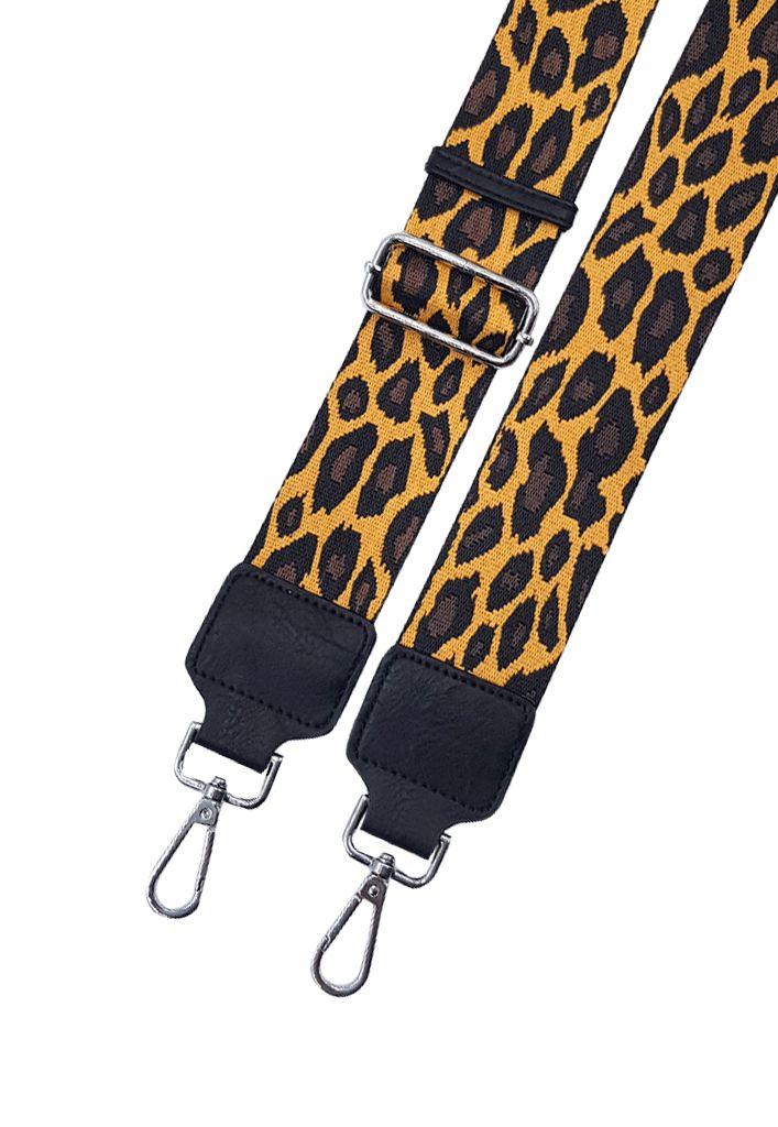 Correa de Cartera Strap Print Amarillo - Café-1