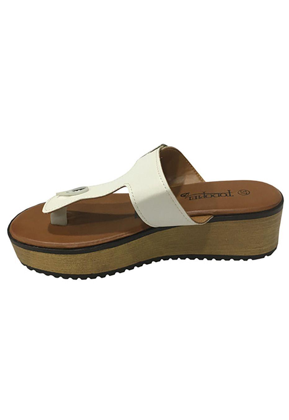 Sandalia cuero ecológico Blanca ZAV92-4