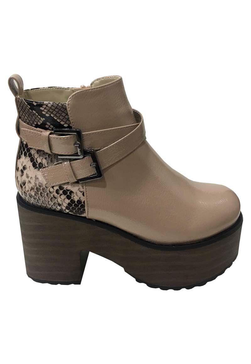 Botín Ecocuero  ZAX80 Beige-0