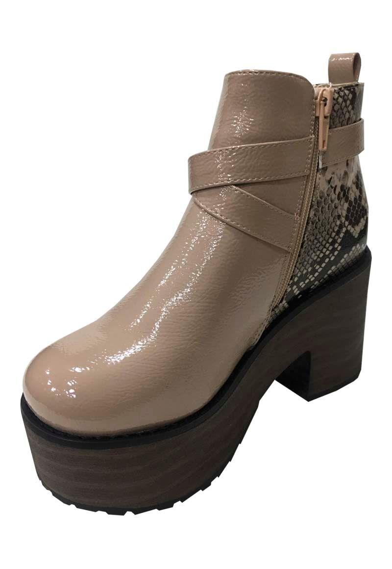 Botín Ecocuero  ZAX80 Beige-3