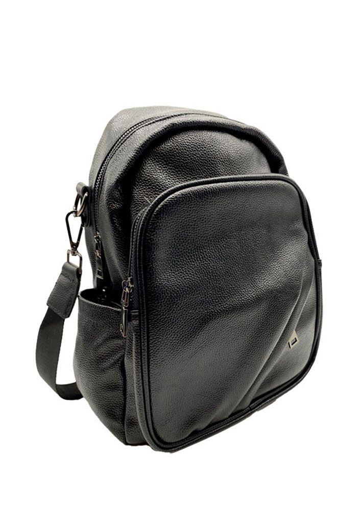 Mochila Cuero Negro CRU74-2