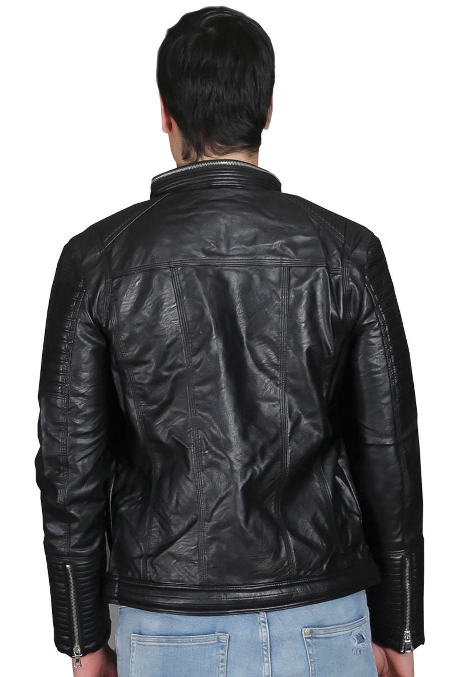 Chaqueta Ecocuero CHG36 Negro-1