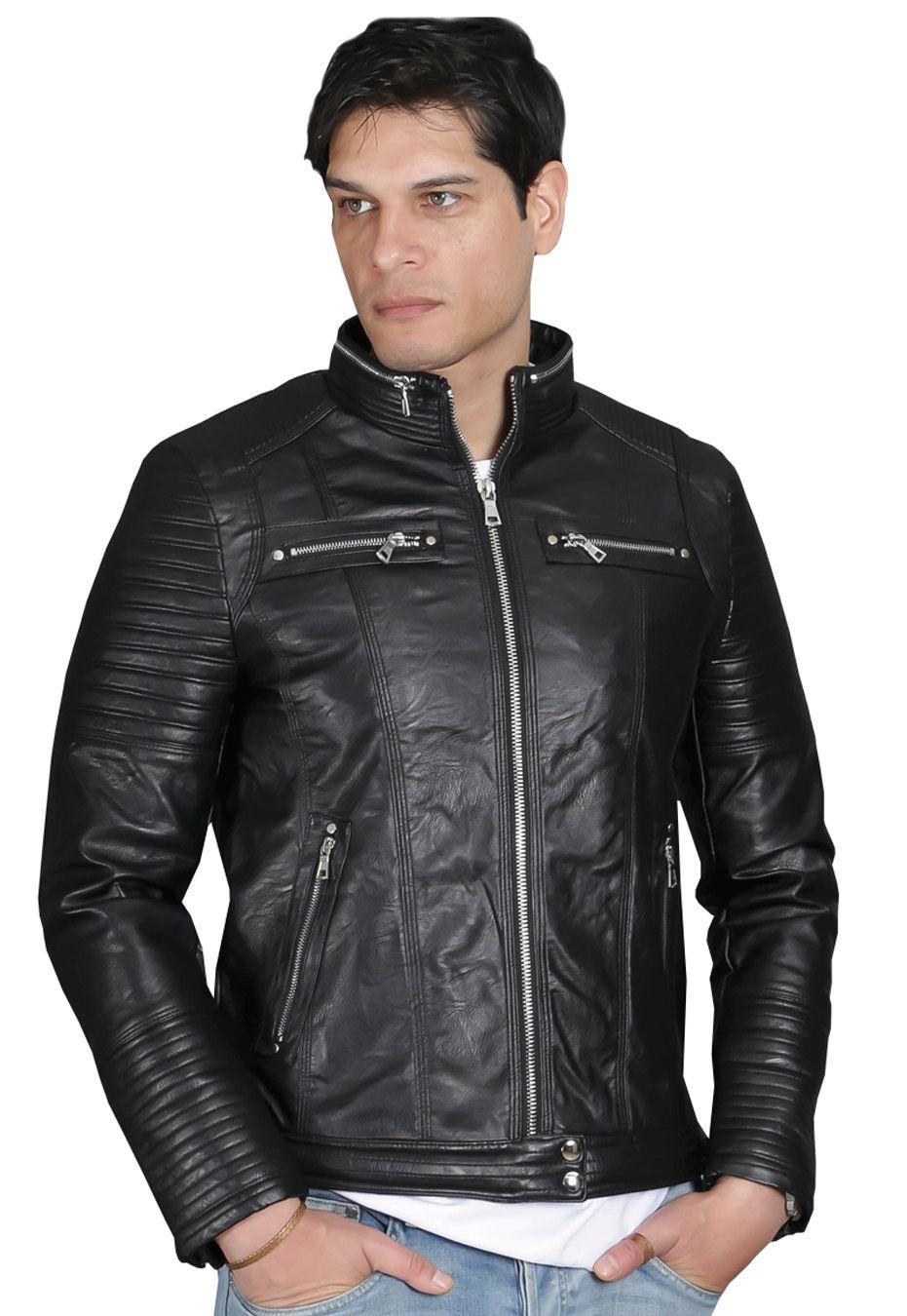 Chaqueta Ecocuero CHG36 Negro-2
