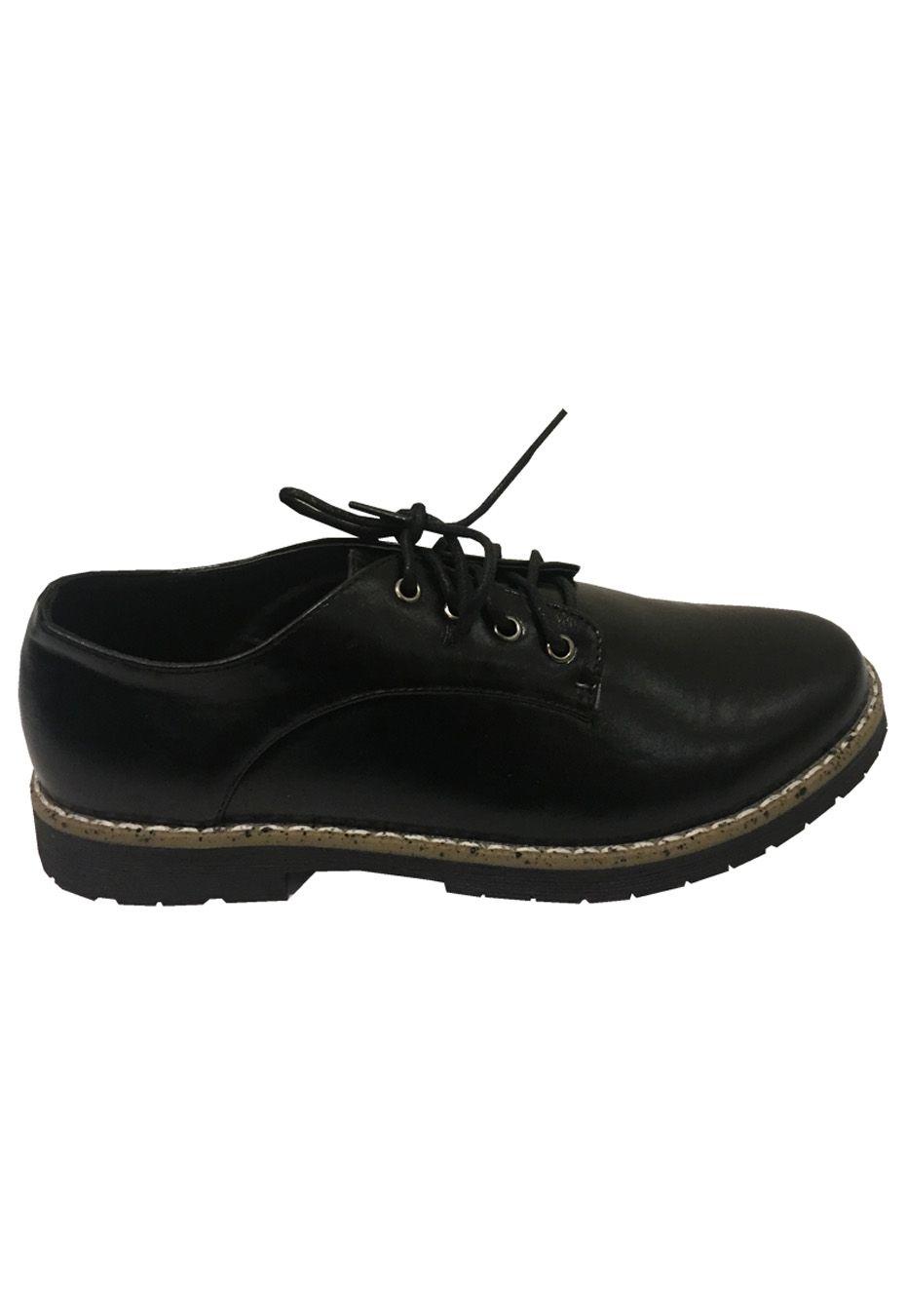 Zapato Escolar Ecocuero  ZAV52 Negro-0