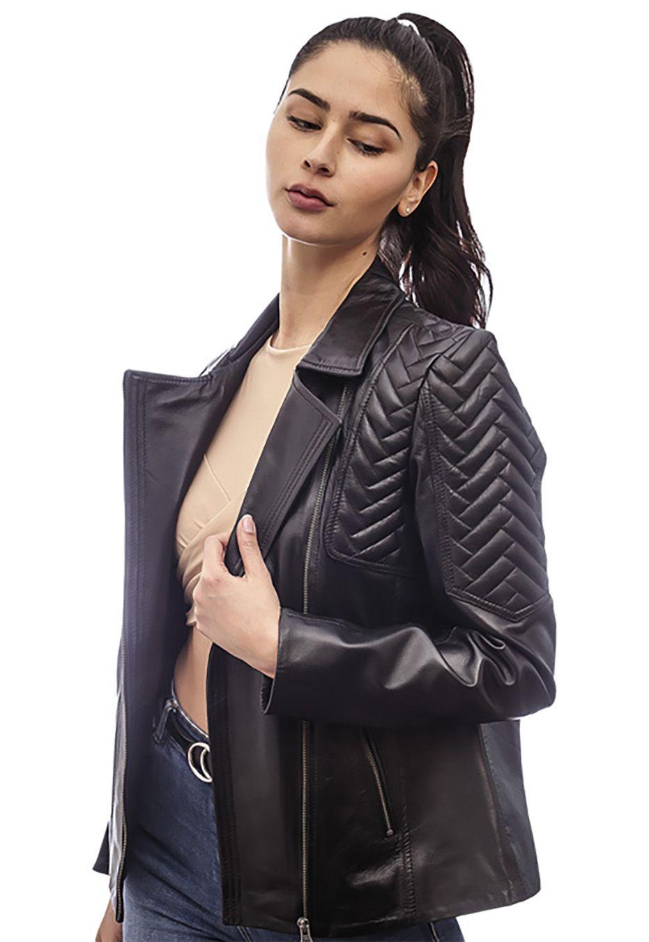 Chaqueta Cuero CHG12 Negro-1