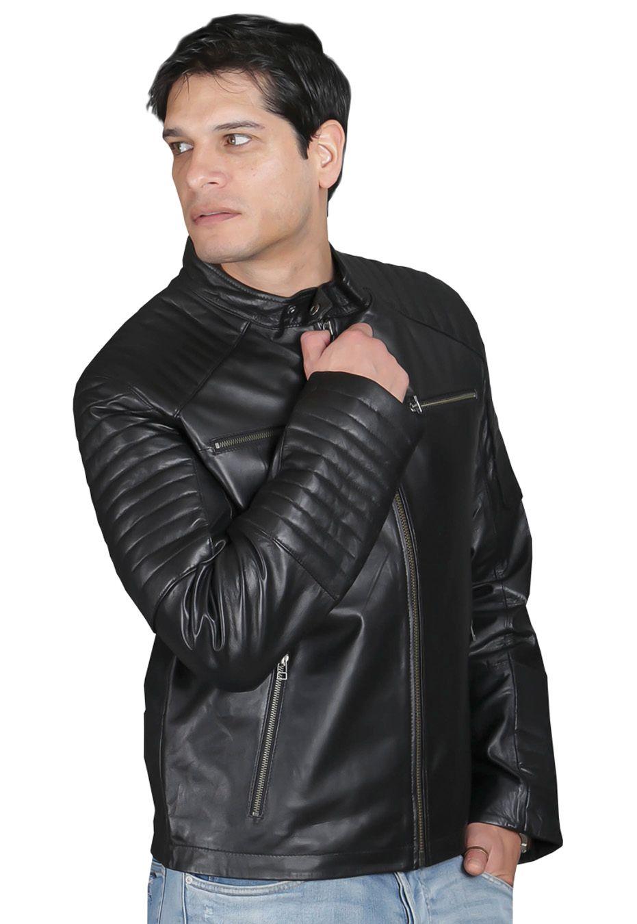 Chaqueta Cuero CHG53 Negro-2