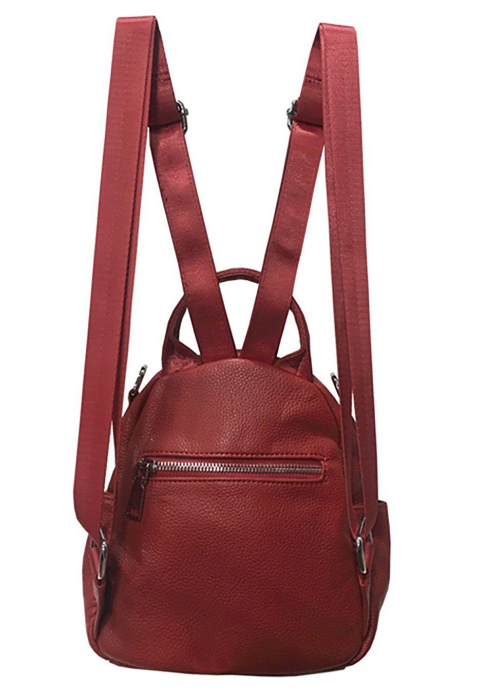 Mochila Cuero CRT19 Rojo-2