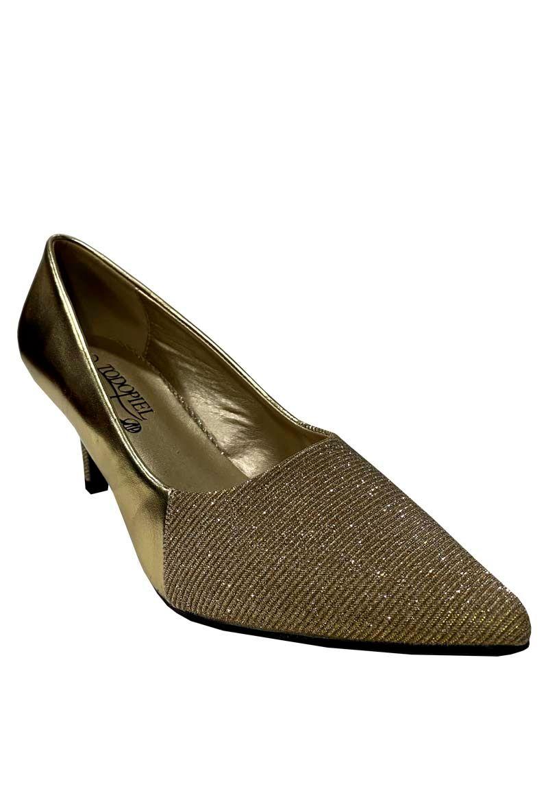 Zapato Reina Ecocuero ZAU36 Dorado-1