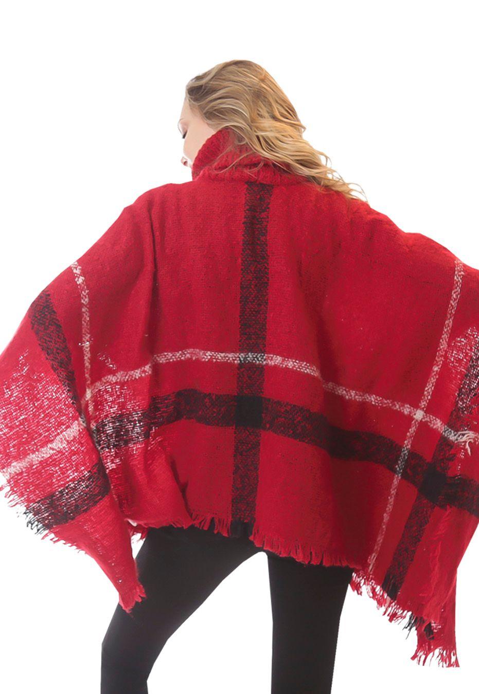 Poncho PO045Rojo-2