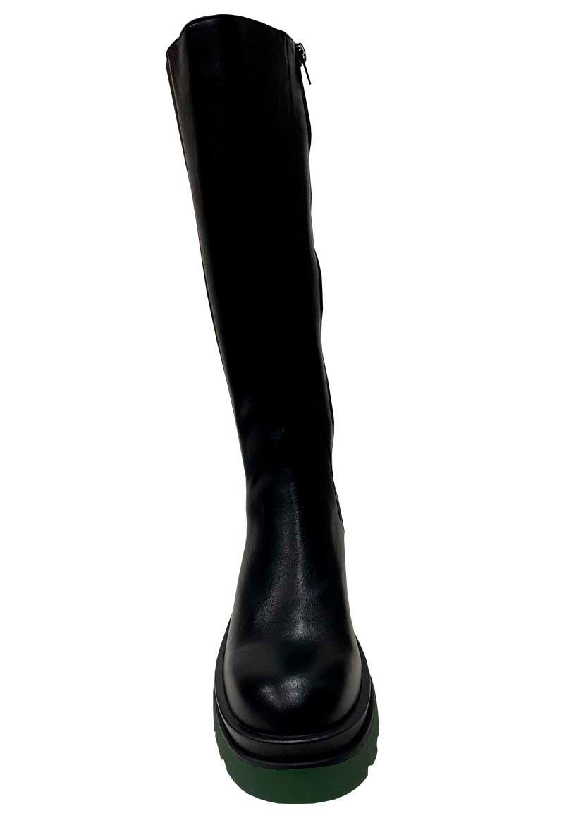 Bota Ecocuero ZAZ66 Negro Verde-2