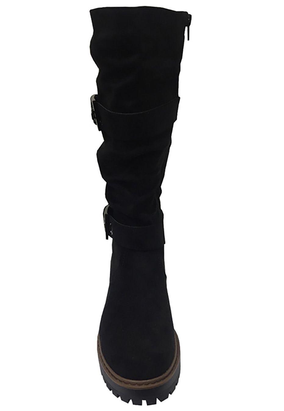 Bota Gamuza Ecológica ZAV21 Negro-2