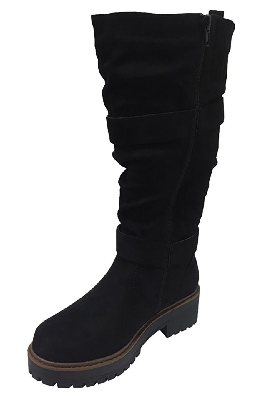 Bota Gamuza Ecológica ZAV21 Negro-3