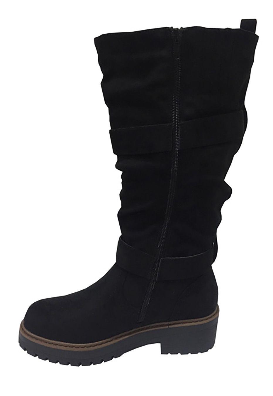 Bota Gamuza Ecológica ZAV21 Negro-4