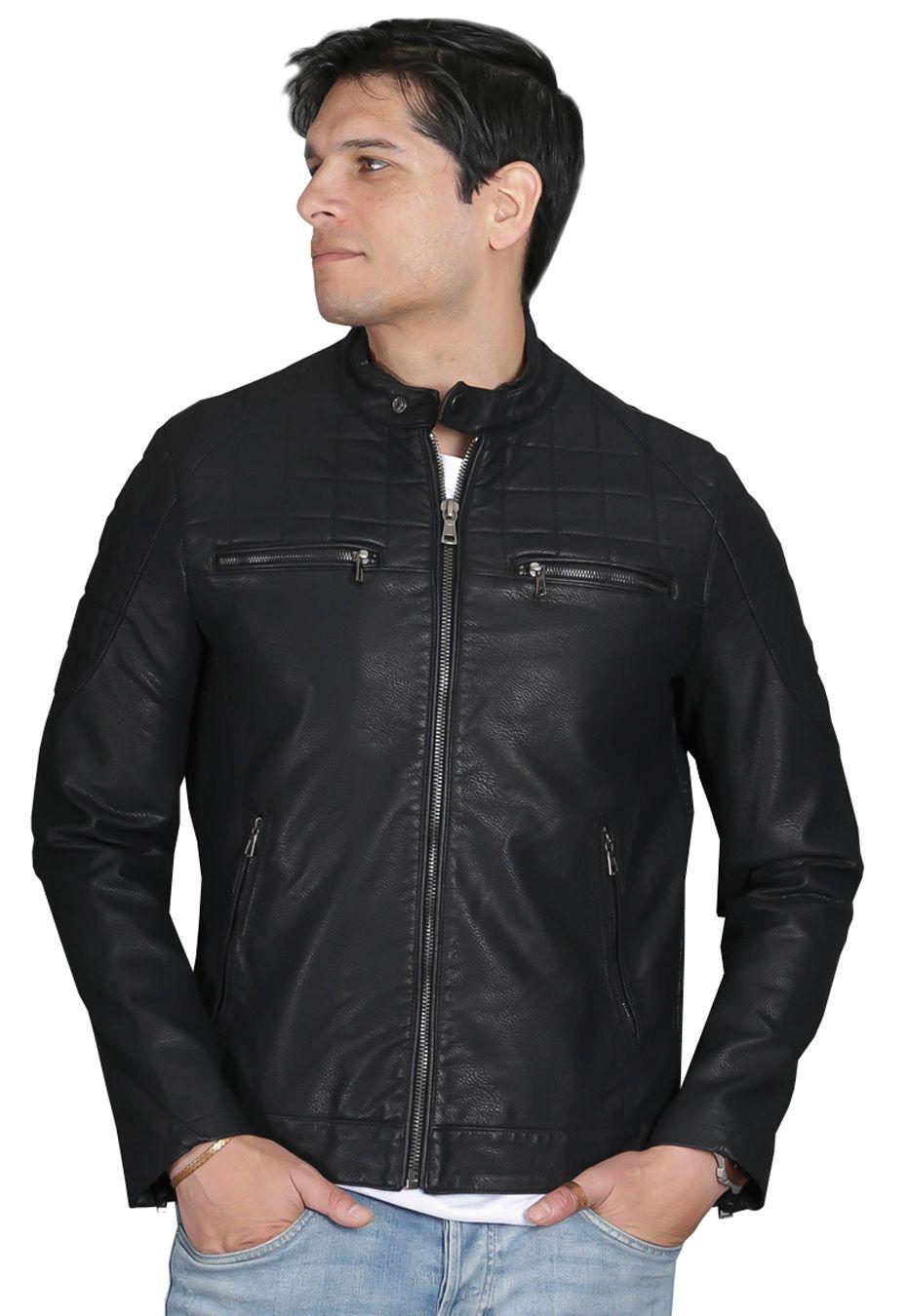 Chaqueta Ecocuero CHF52 Negro-2