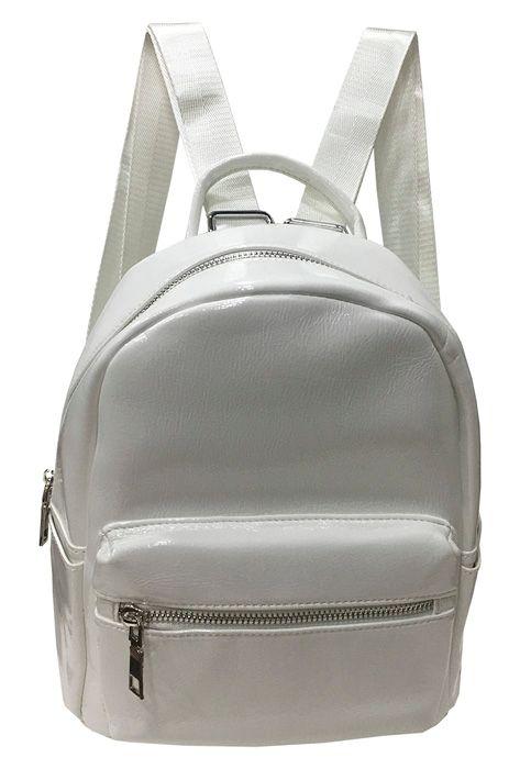 Mochila Cuero Ecológico CRT44 Blanco-0