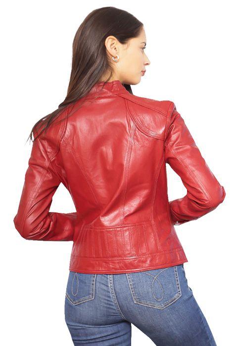 Chaqueta Ecocuero  CHF21 Rojo-1