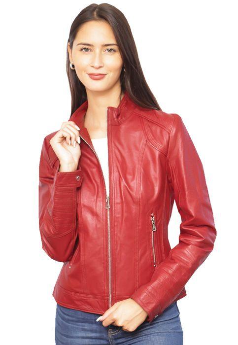 Chaqueta Ecocuero  CHF21 Rojo-2